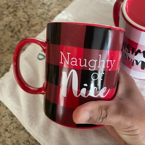 Holiday / Christmas Mugs - Set of 2 - His and Hers large Cocoa or Coffee Mugs! - Picture 6 of 7